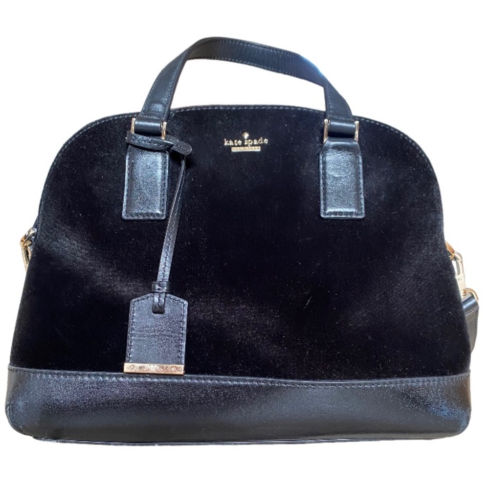 Kate Spade Cameron Street Black Velvet Purse